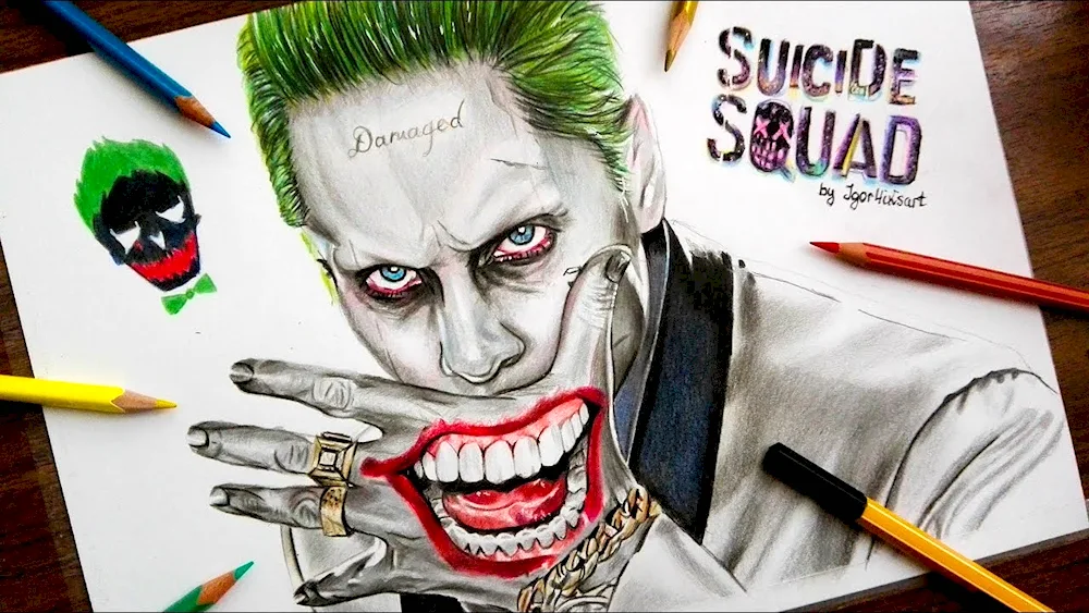 Suicide Squad Joker for drawing