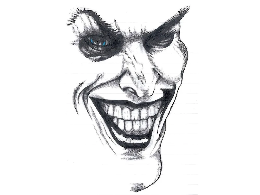 Joker hit Ledger drawing