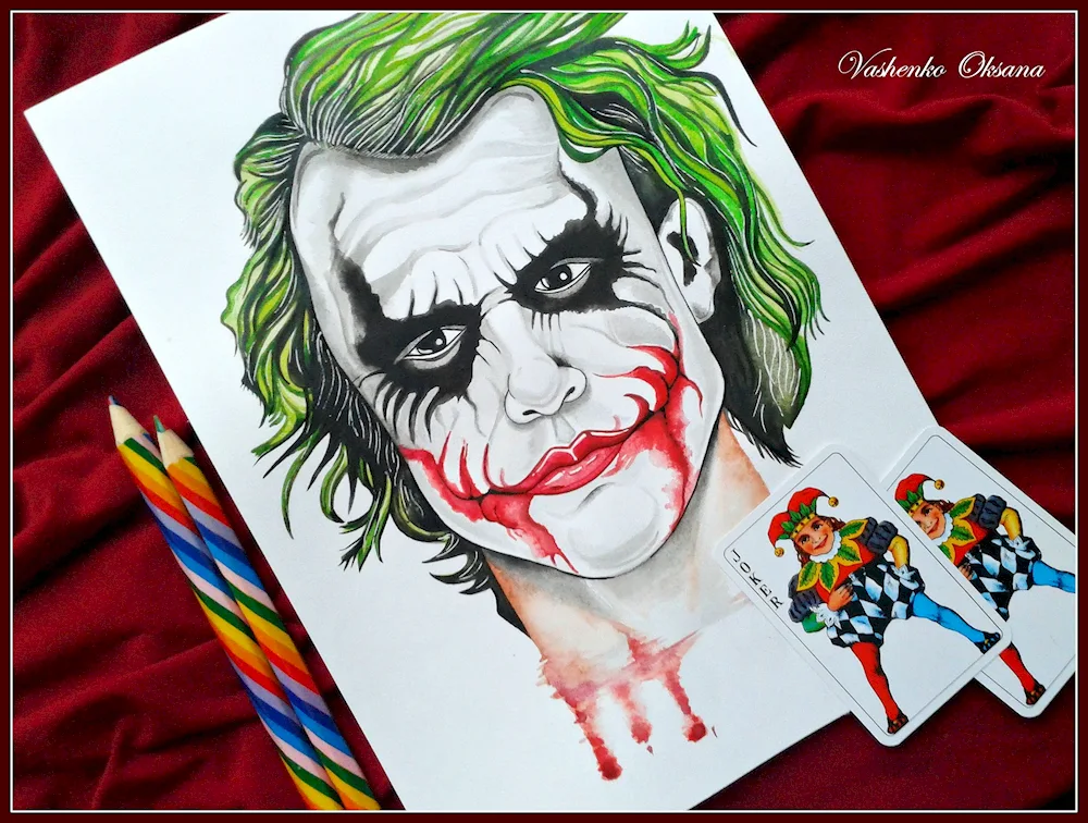 Jared Summer Joker pencil drawing