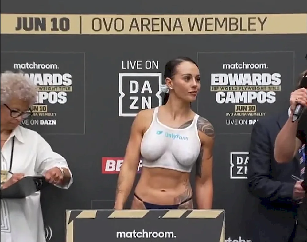 Johnson topless at weigh-in