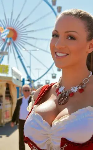 Jordan Carver at Oktoberfest