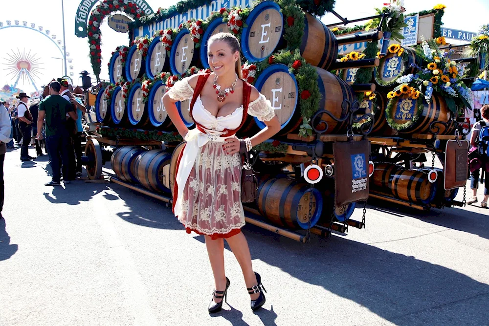 Jordan Carver at Oktoberfest