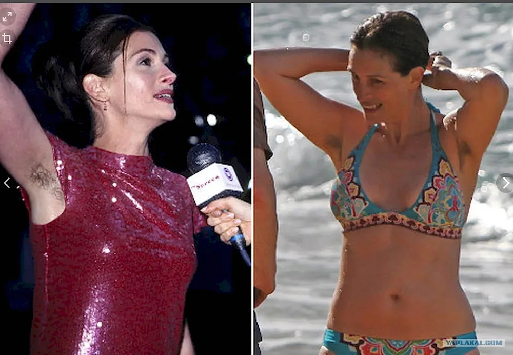 Julia Roberts unshaven armpits