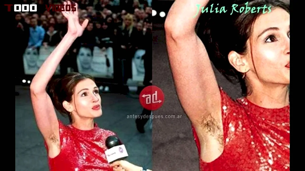 Julia Roberts hairy armpits