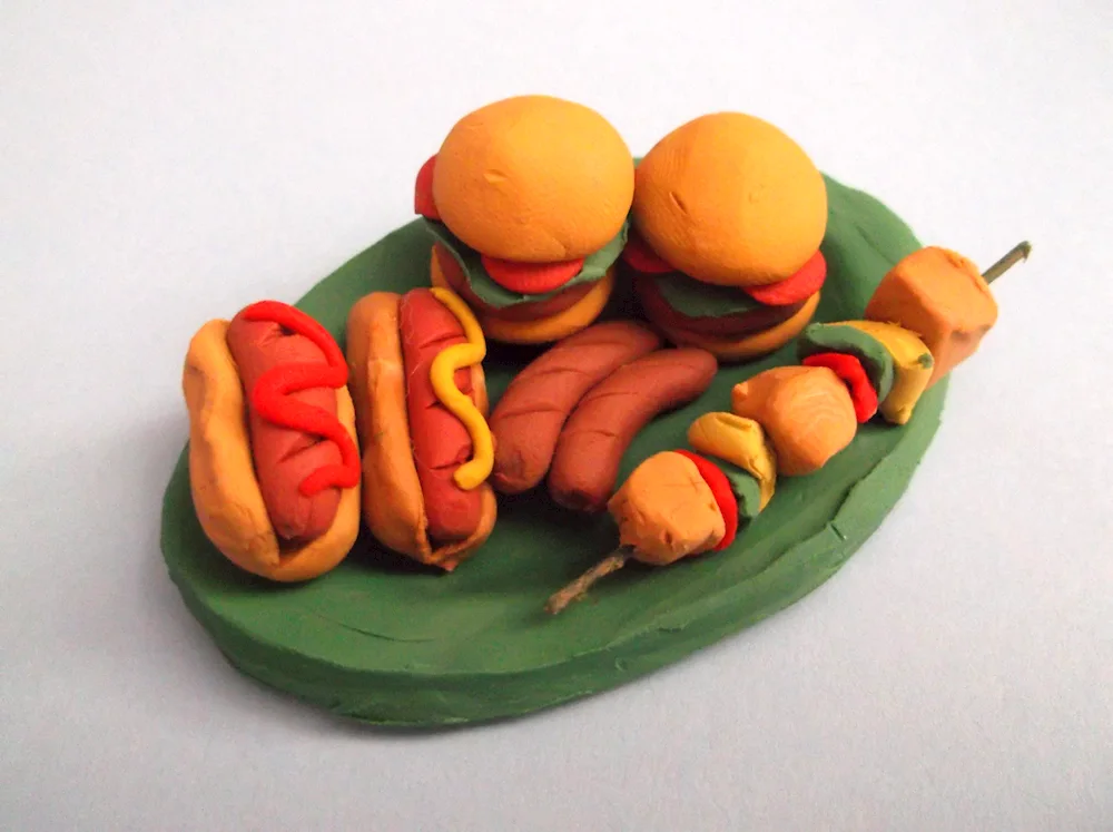 Plasticine food