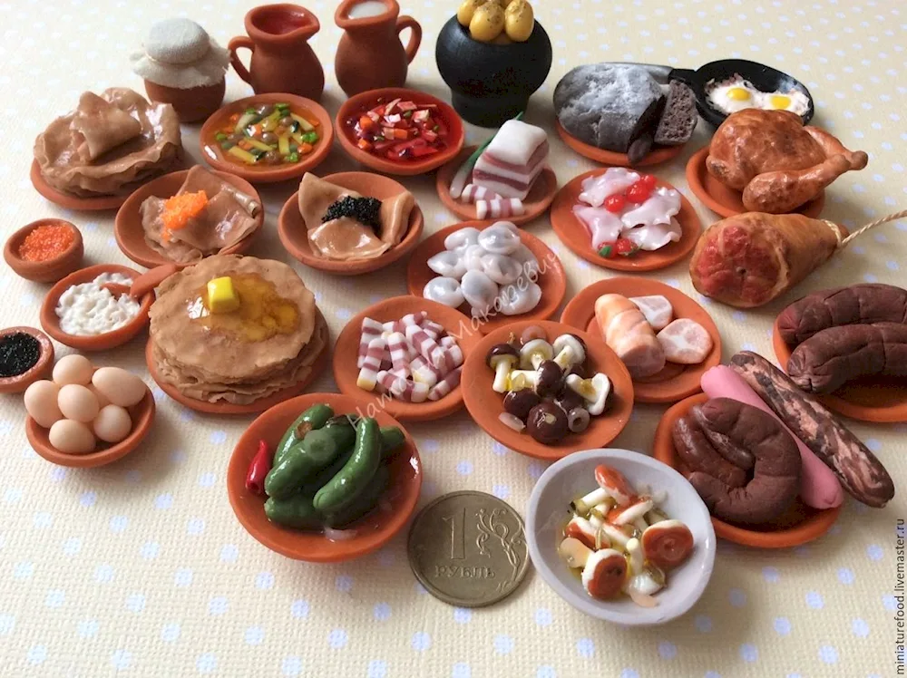 Plasticine food