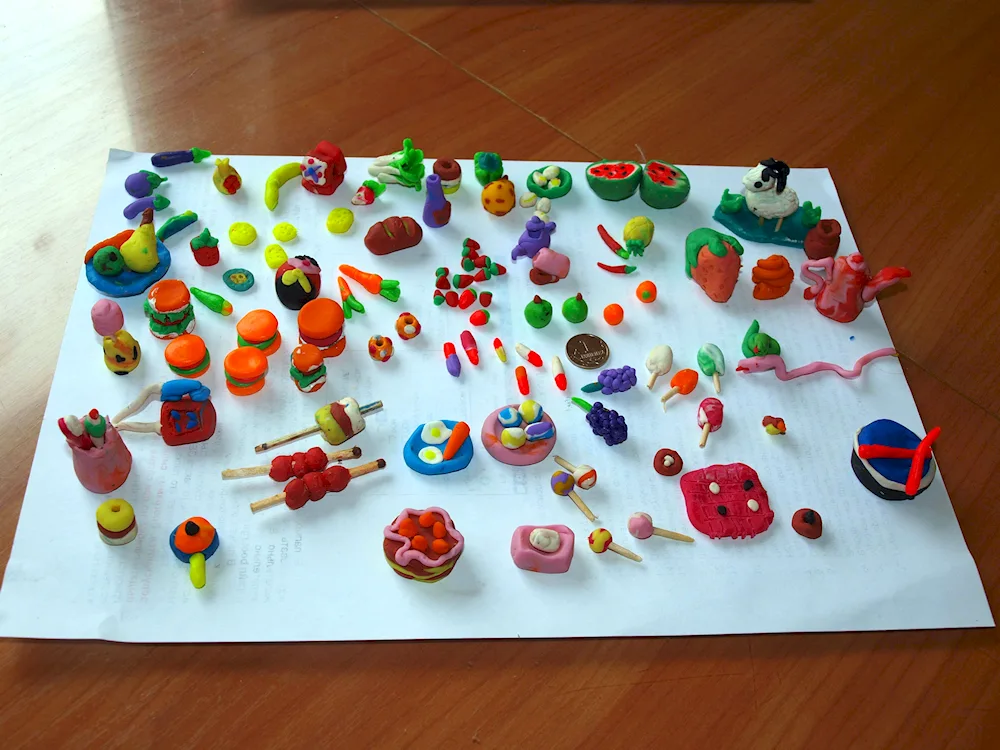 Plasticine food