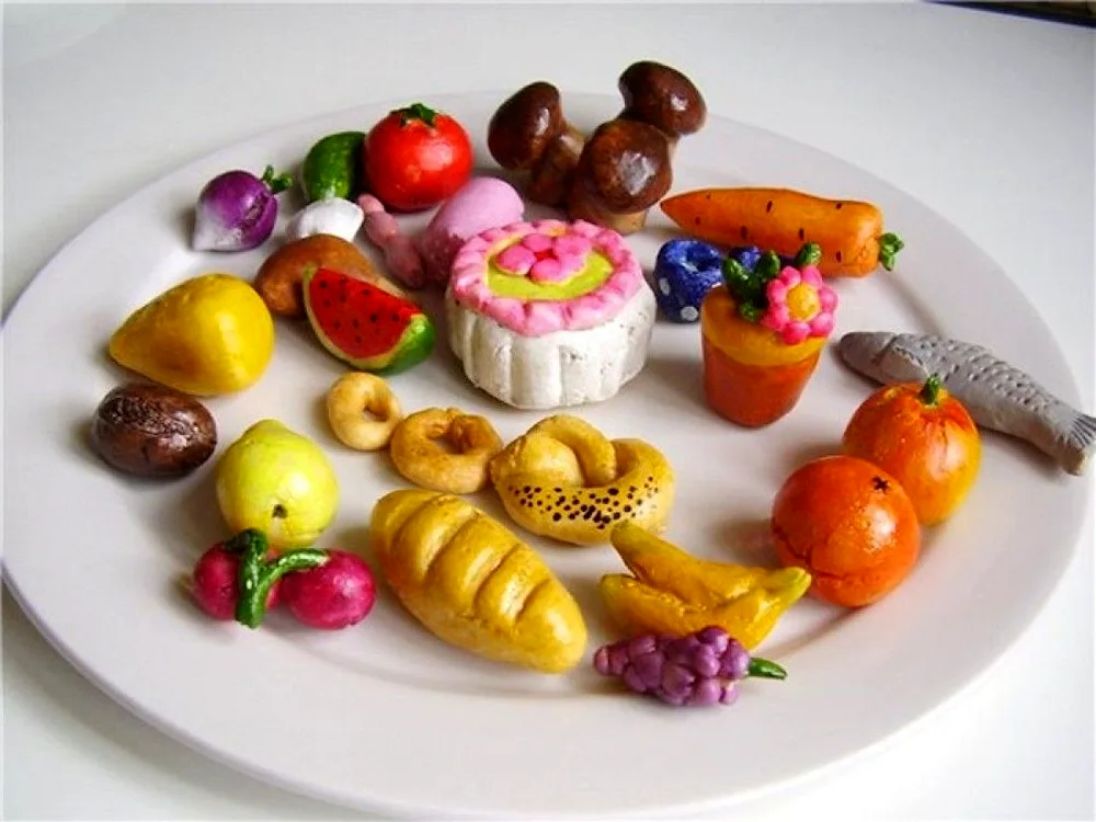 Plasticine food