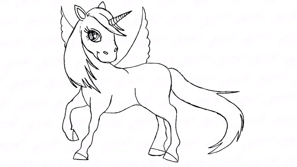 Unicorn drawing