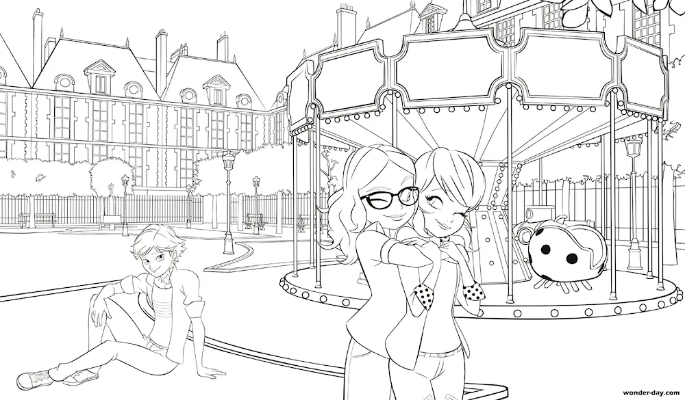 Edrian Lady Bug colouring book