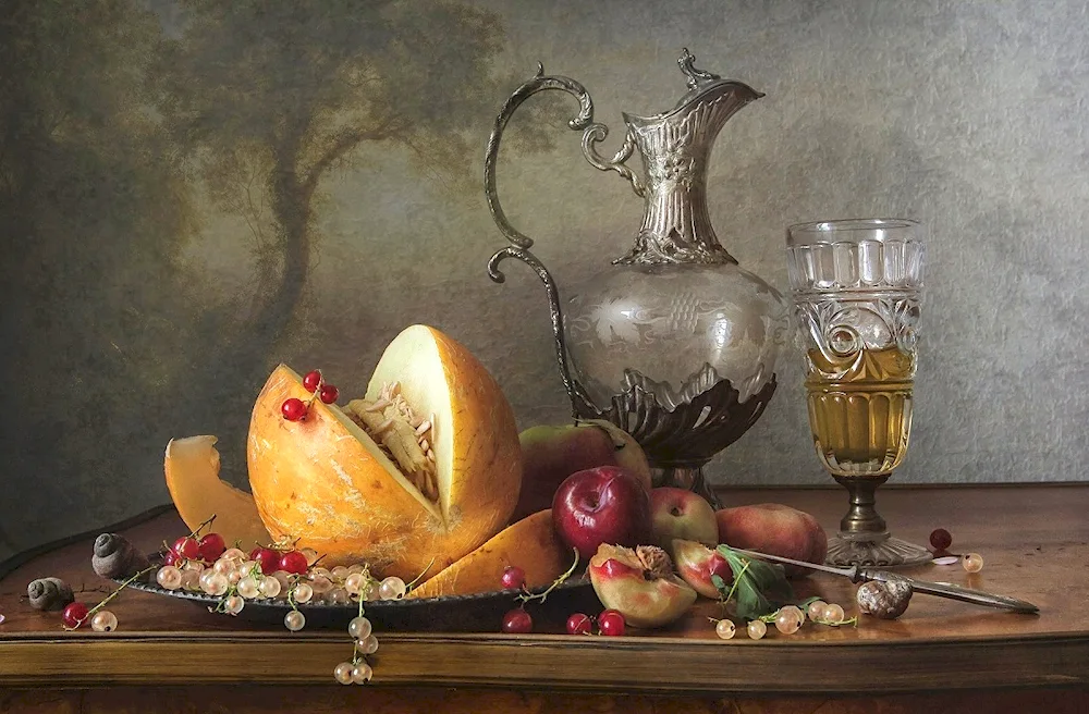 Alexei Antonov painting still life