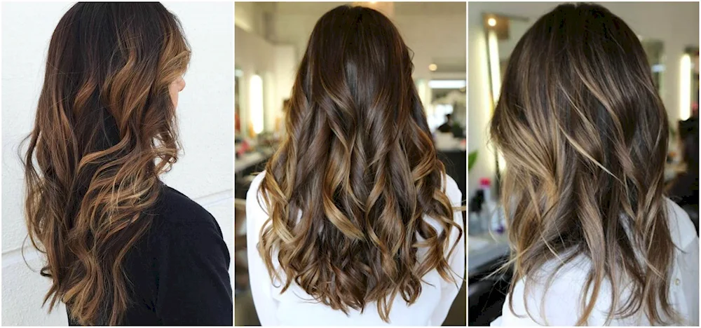Burnout effect on curly hair