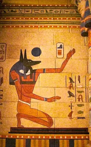 Egypt Anubis fresco