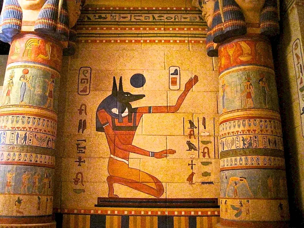 Egypt Anubis fresco