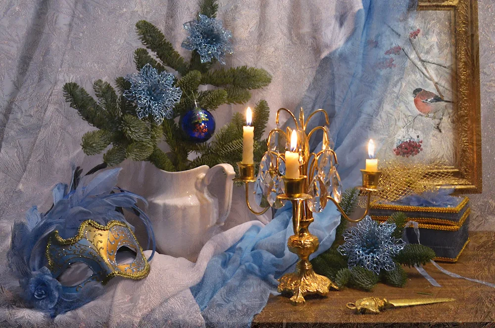 Ekaterina Kalinovskaya New Year still life
