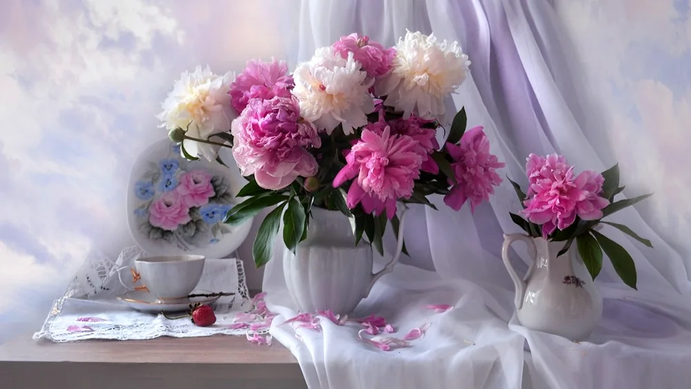Peonies by Zbigniew Kopania