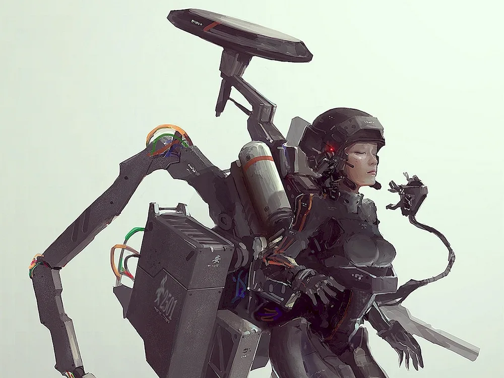 Exoskeleton suit Sci Fi
