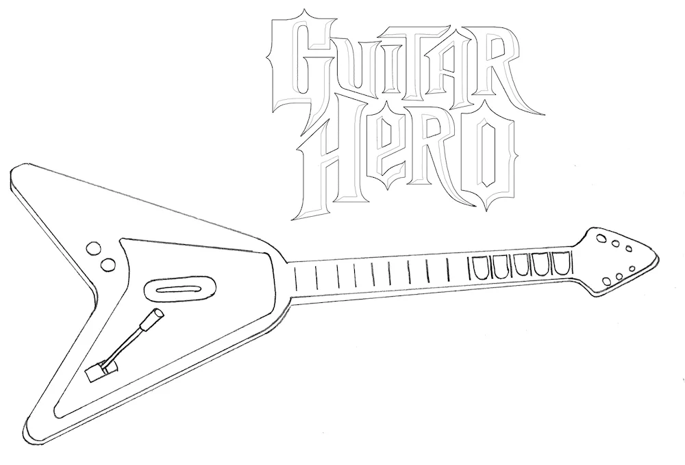 Guitar drawing