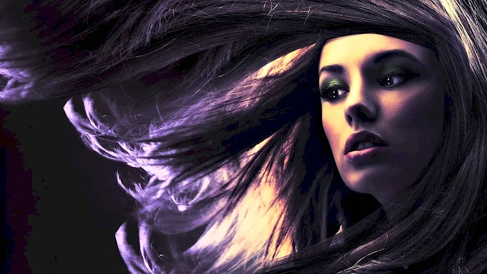 Hairs with colourful strands.