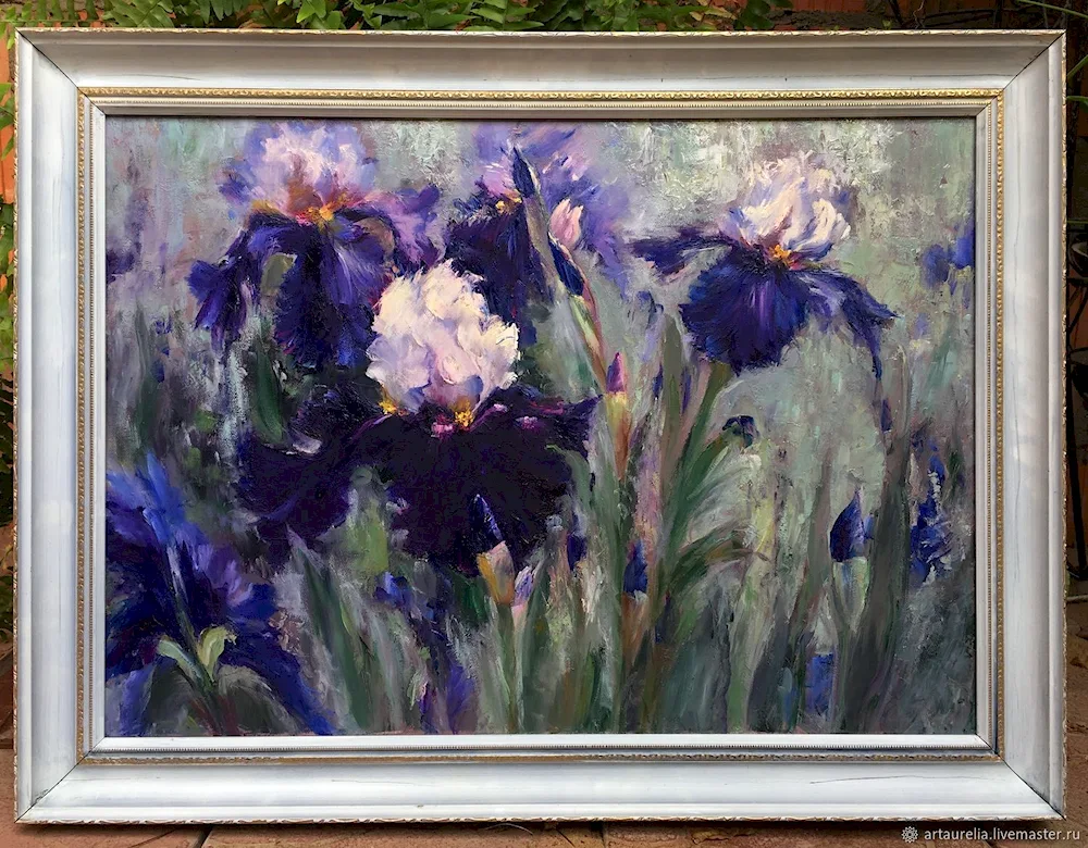 ‘Lilac irises’ Monet