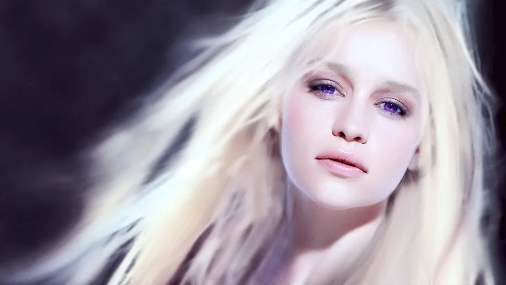 Girl with white hair