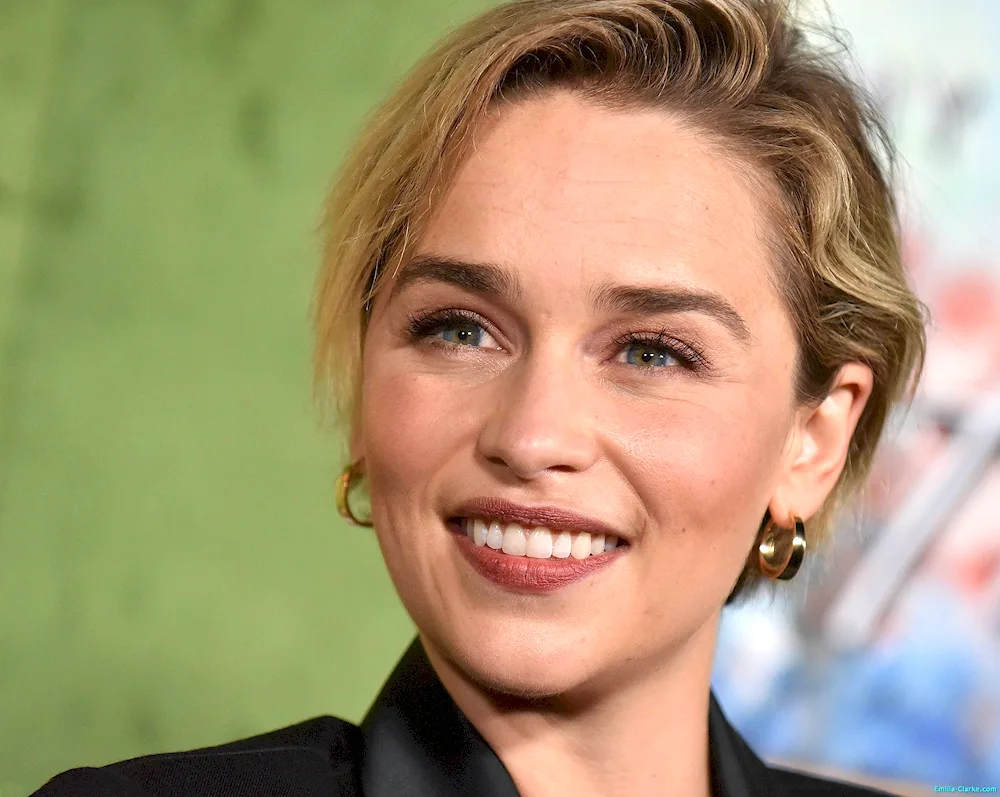 Emilia Clark with short haircut