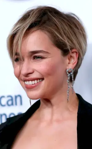Emilia Clarke with a short haircut