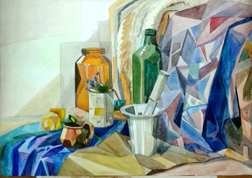 Emilio Pettoruti cubism still life