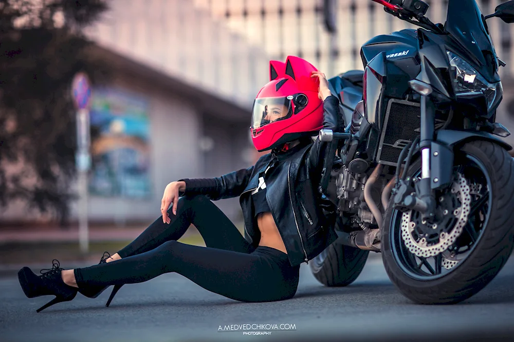 Emma motorcyclist