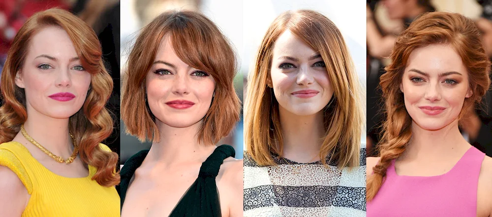 Emma Stone real hair colour