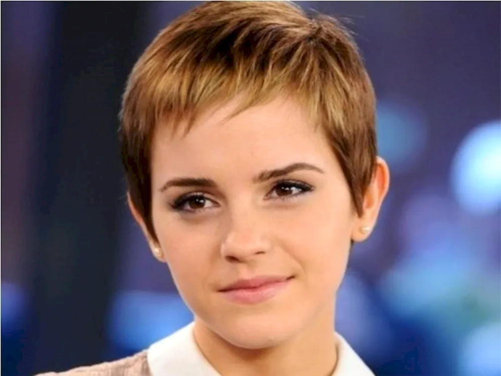 Emma Watson with short haircut