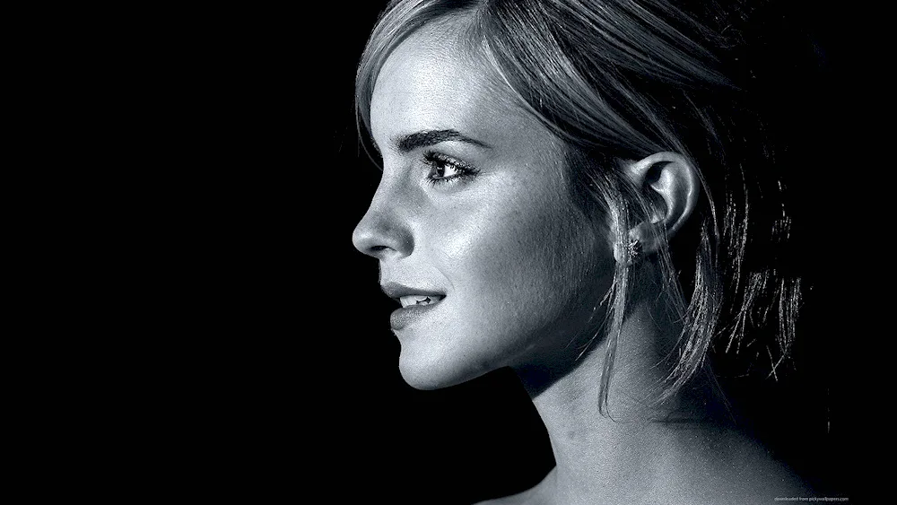 Emma Watson in profile