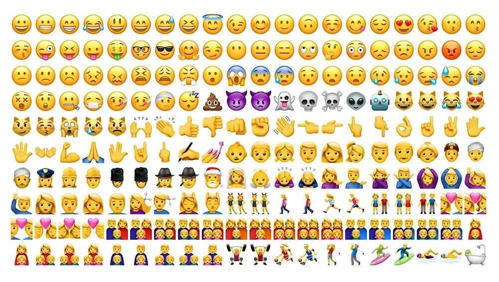 Lots of emoticons