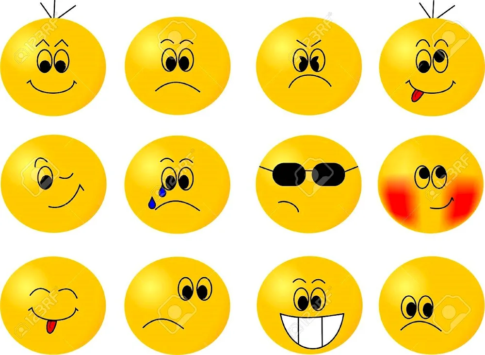 Emotion emoticons for kids