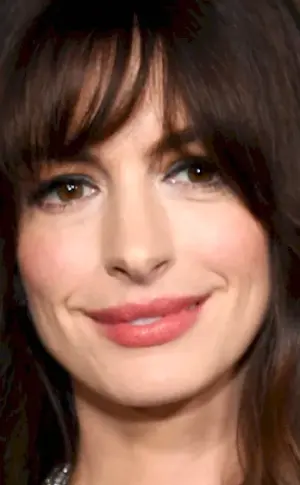 Anne Hathaway with bangs