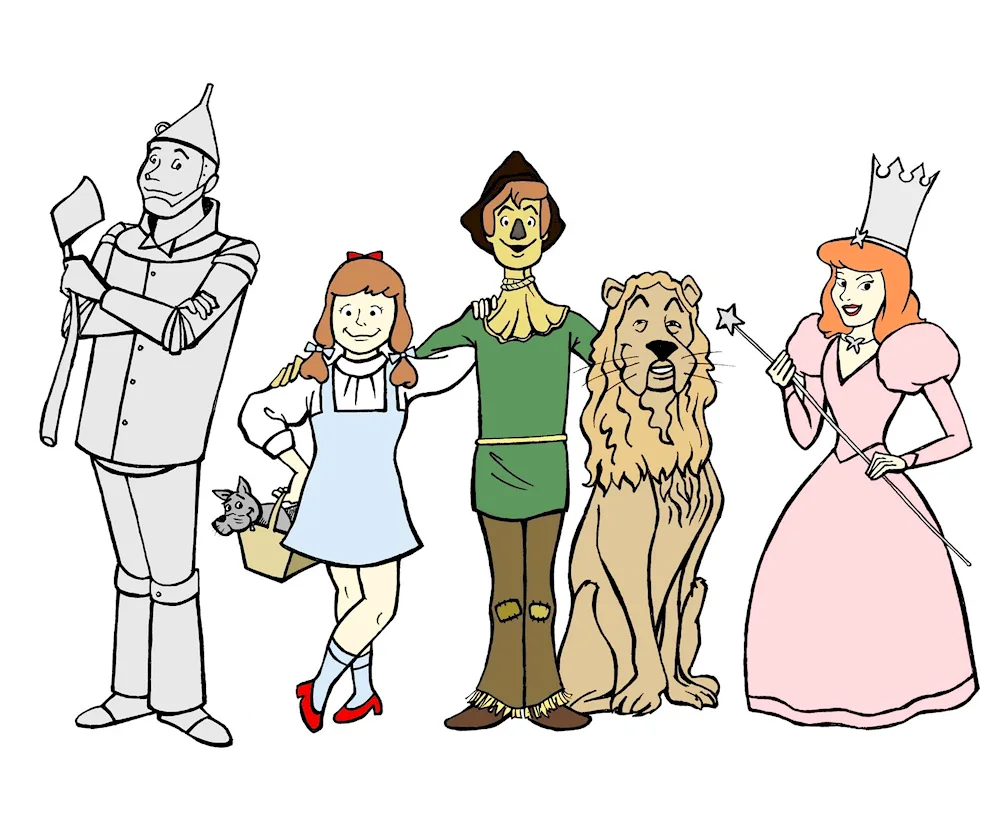 Wizard of Oz colouring book Bastinda