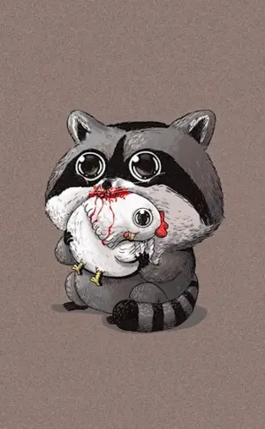 Raccoon art