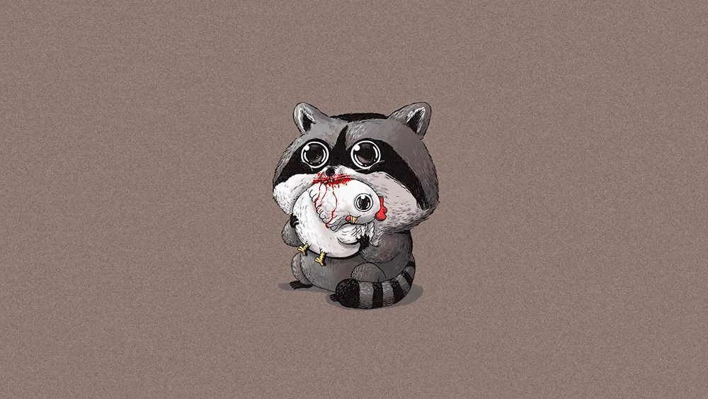 Raccoon art