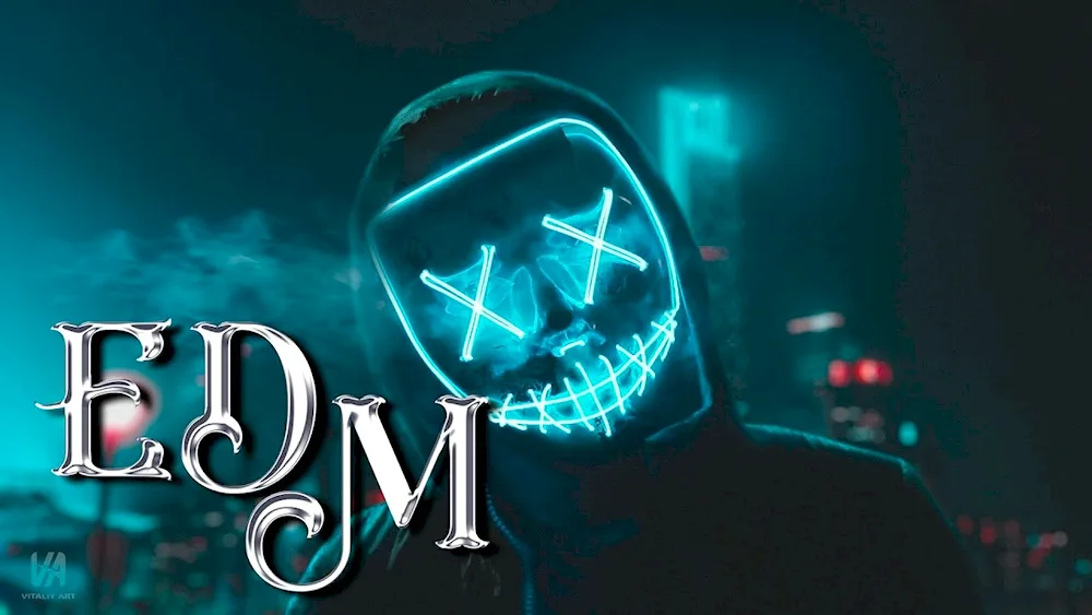 Anonymus neon maskMask