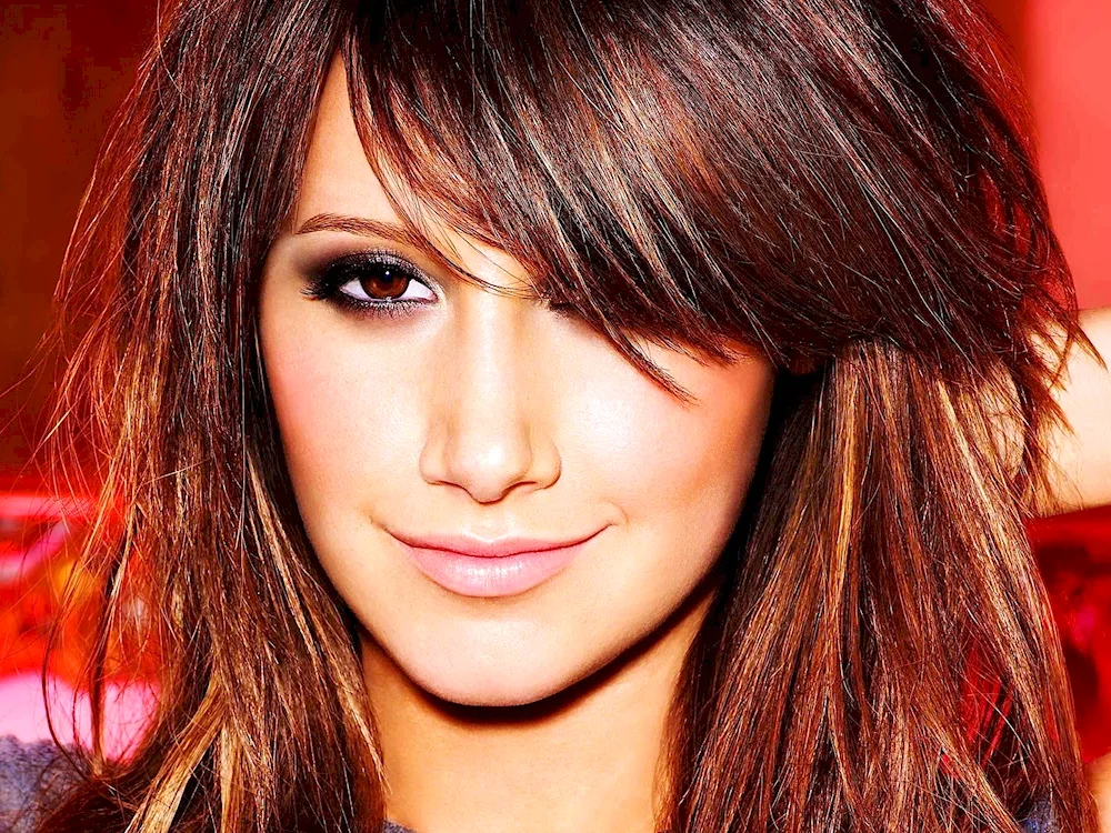 Ashley Tisdale with bangs