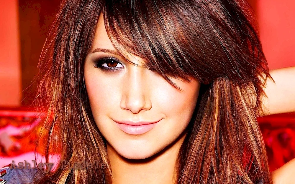 Ashley Tisdale with bangs