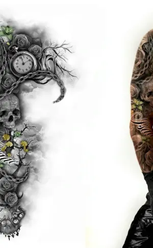 Sleeve tattoo sketch for men