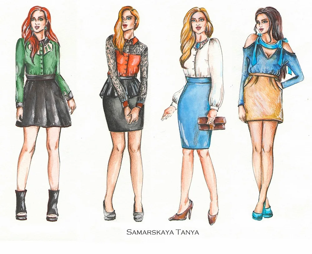 Designing modern clothes