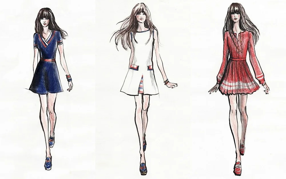 Designs of modern clothes