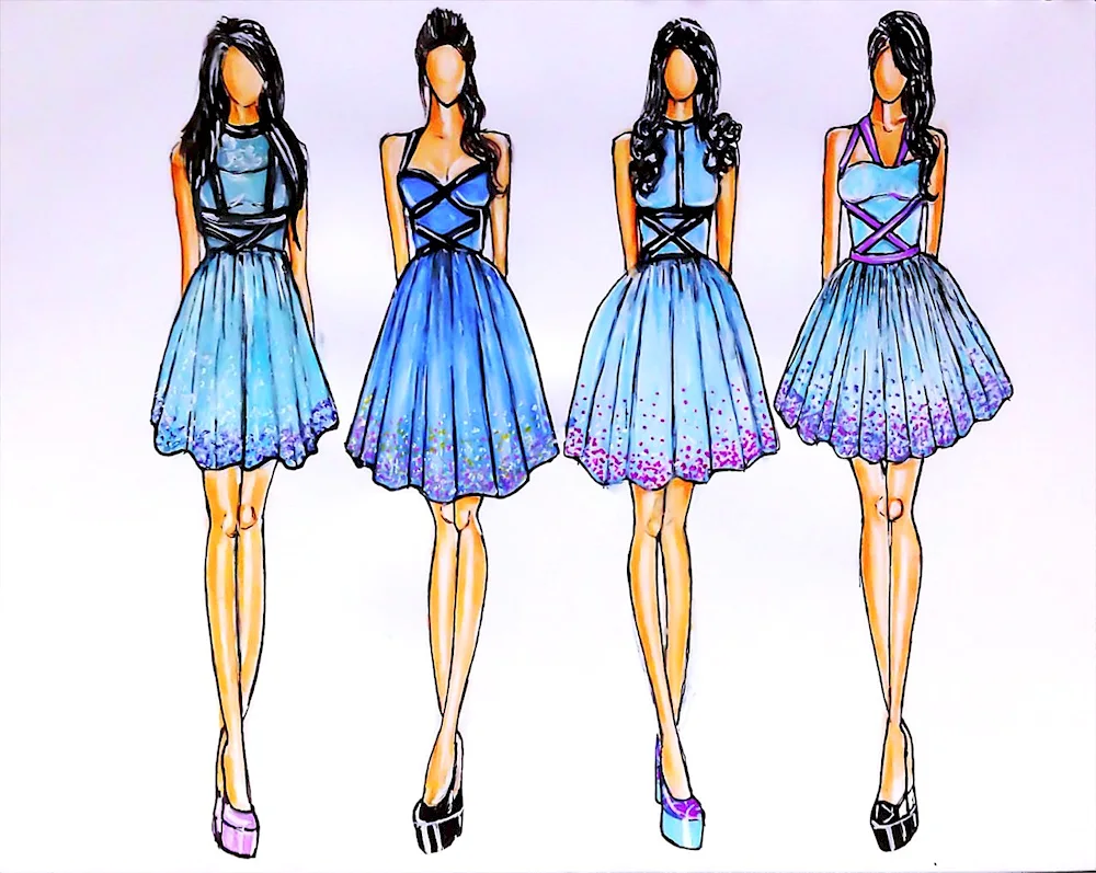 Dress sketches