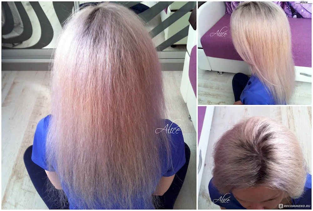 Toning hair