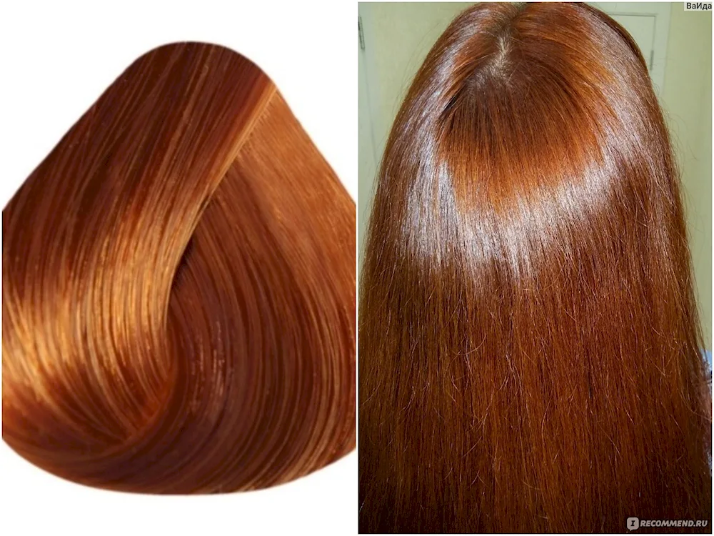 Copper brown hair colour