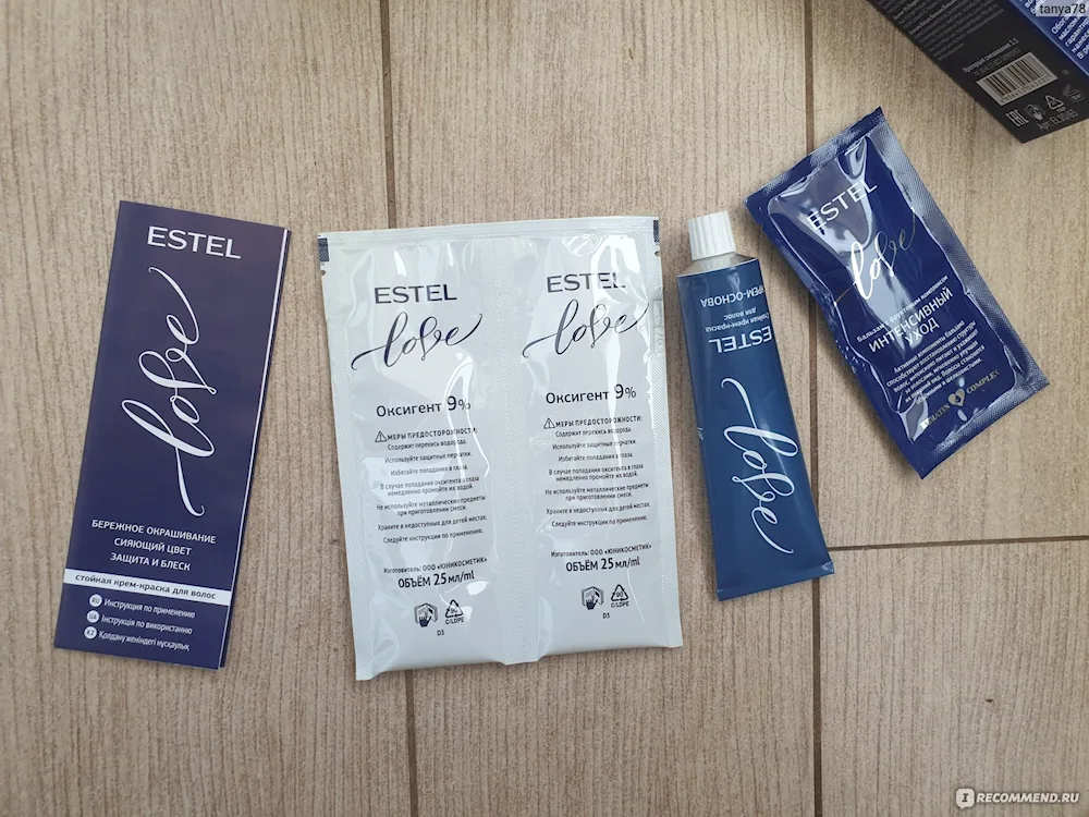 Estel Celestyles hair dye colour palette