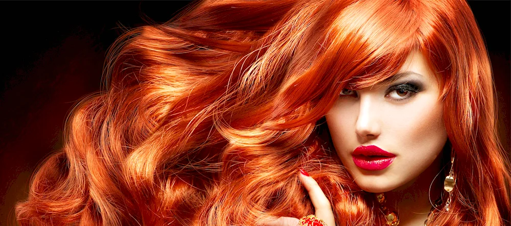 Fiery red hair