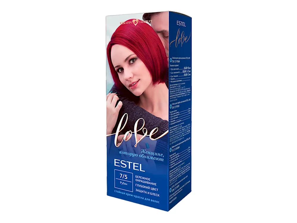 Estel Ruby 75 on hair